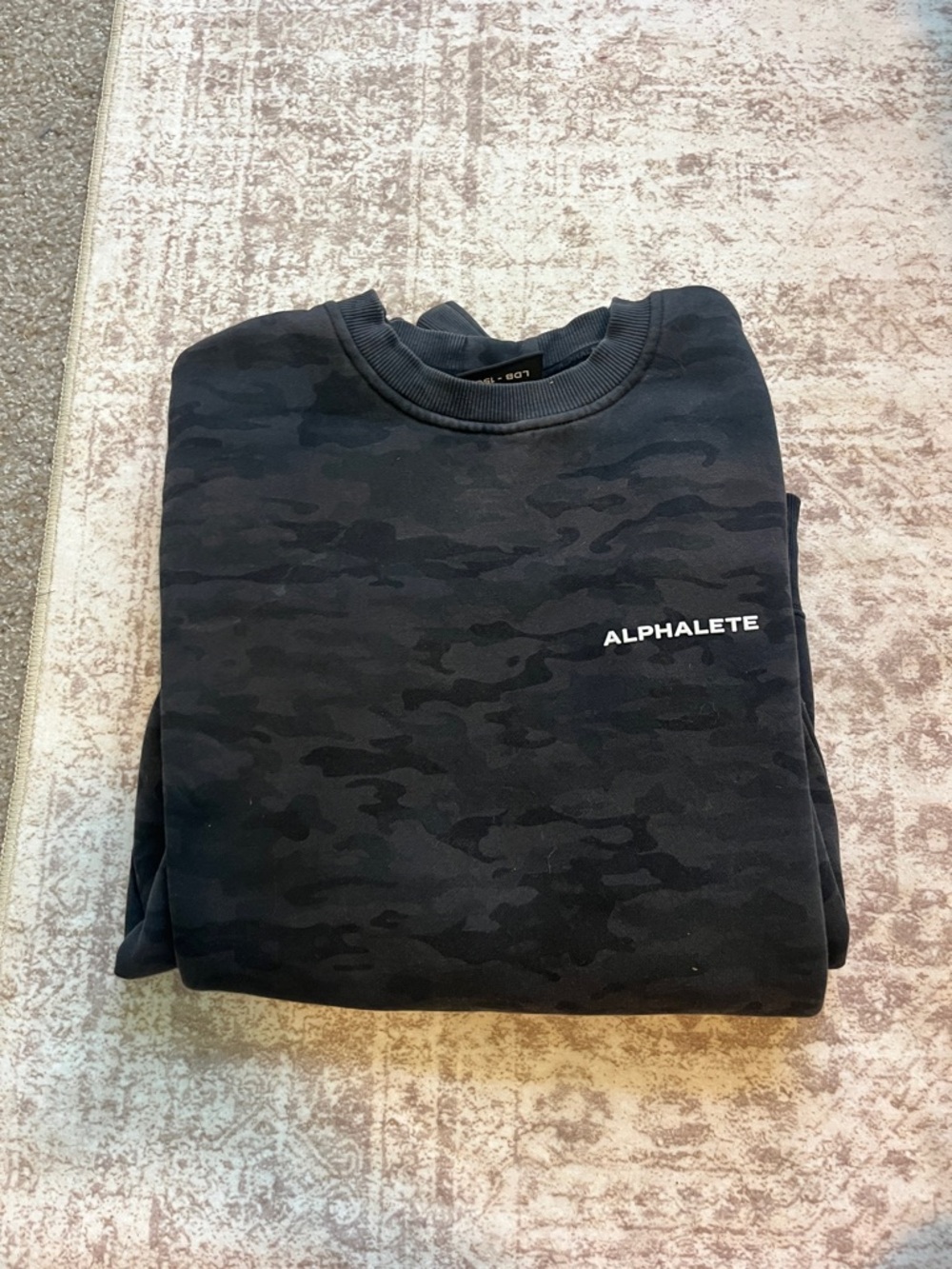 Alphalete Black Camo Pullover Sweatshirt